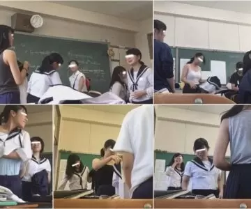 教室内で着替える乙女たち 2