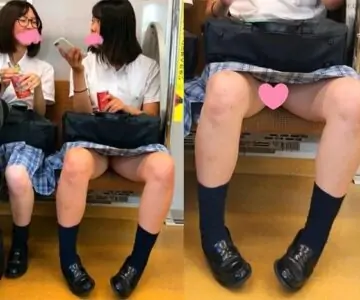 股をおっぴろげてエロい内太ももを見せつける美少女JKちゃん【JK対面撮り】
